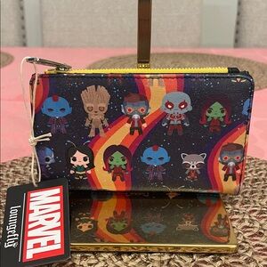 Marvel Loungefly Wallet with Colorful Guardians Design